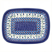 Polish Pottery Overhead Shot Savannah Medium Rectangular Serving Platter
