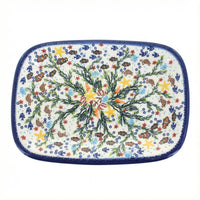 Polish Pottery Overhead Shot Atlantis Large Rectangular Serving Platter