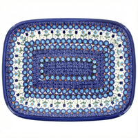 Polish Pottery Overhead Shot Savannah Large Rectangular Serving Platter
