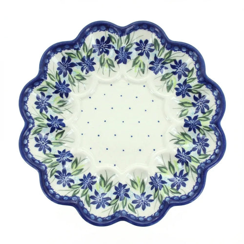 Polish Pottery Overhead Shot Sierra Egg Plate