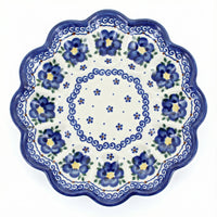 Polish Pottery Overhead Shot Spring Blossom Egg Plate