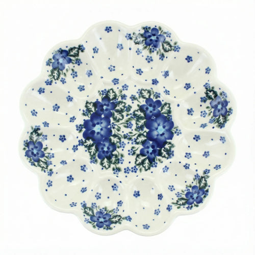 Polish Pottery Overhead Shot Melanie Egg Plate