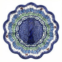 Polish Pottery Overhead Shot Garden Tulip Egg Plate