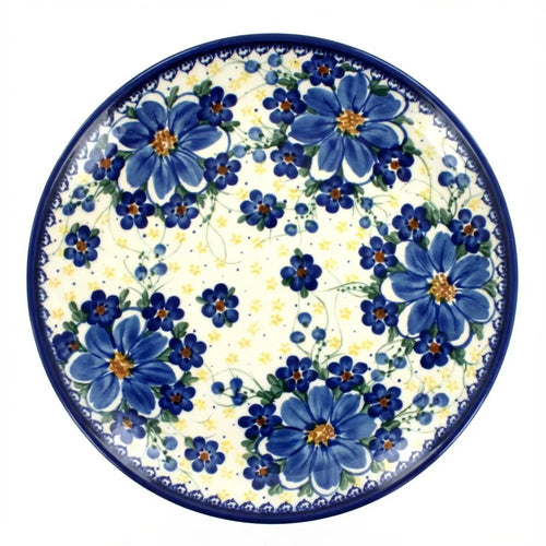 Polish Pottery Overhead Shot Daisy Surprise Cake Plate