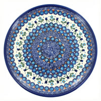 Polish Pottery Overhead Shot Savannah Cake Plate