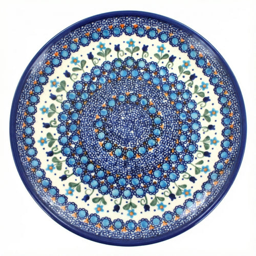 Polish Pottery Overhead Shot Savannah Cake Plate