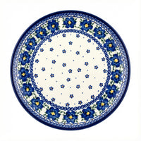 Polish Pottery Overhead Shot Spring Blossom Cake Plate