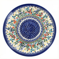 Polish Pottery Overhead Shot Garden of Eden Cake Plate