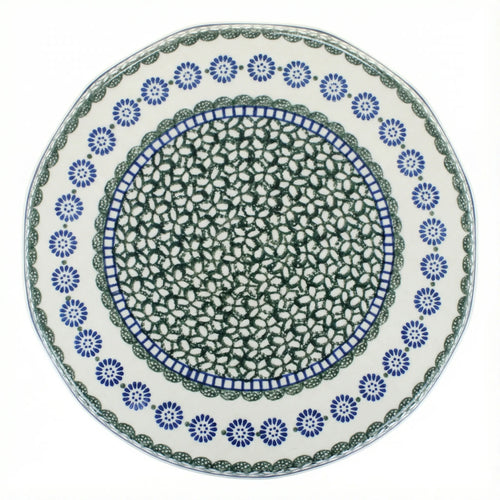 Polish Pottery Overhead Shot Maia Cake Plate
