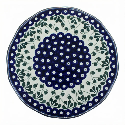 Polish Pottery Overhead Shot Alyce Cake Plate