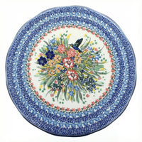 Polish Pottery Overhead Shot Hummingbird Cake Plate