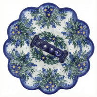 Polish Pottery Overhead Shot Hyacinth Egg Plate