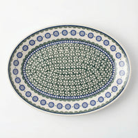 Polish Pottery Overhead Shot Maia Large Oval Platter