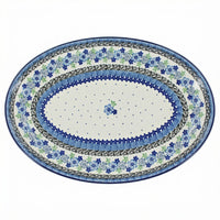 Polish Pottery Overhead Shot Eliza Oval Platter