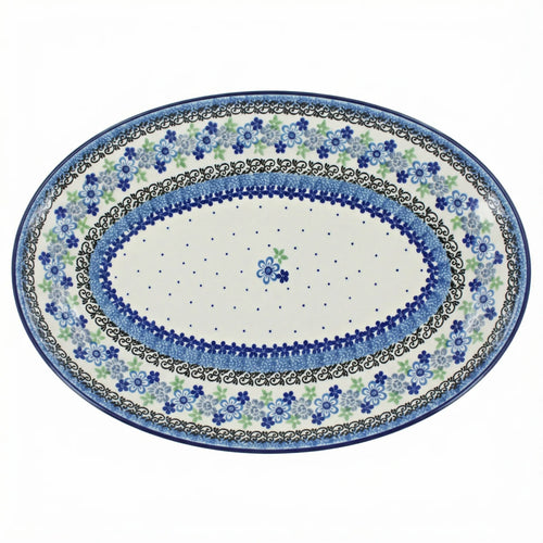 Polish Pottery Overhead Shot Eliza Oval Platter
