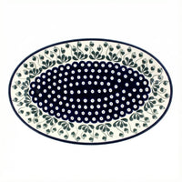 Polish Pottery Overhead Shot Alyce Oval Platter