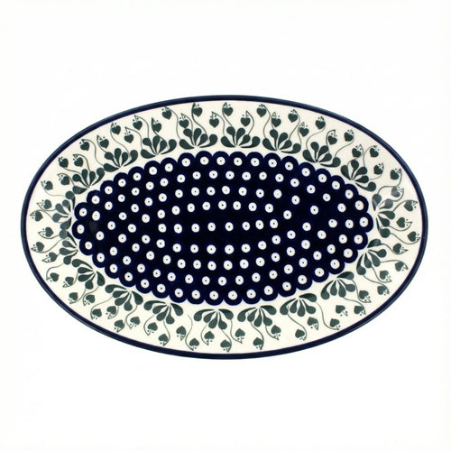 Polish Pottery Overhead Shot Alyce Oval Platter