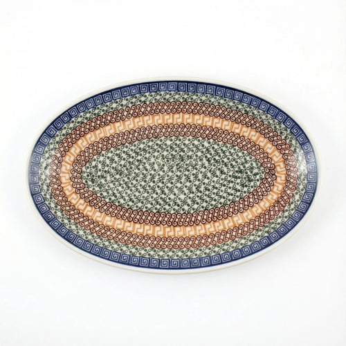 Polish Pottery Overhead Shot Athena Oval Platter