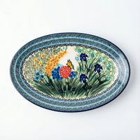 Polish Pottery Overhead Shot Teresa Oval Platter