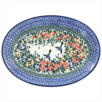 Polish Pottery Overhead Shot Maria Oval Platter