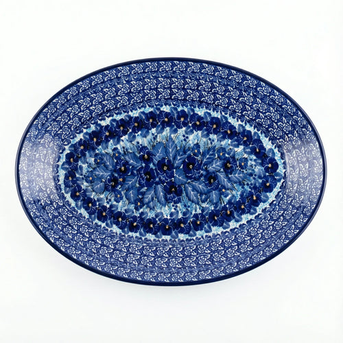 Polish Pottery Overhead Shot Joanna Oval Platter