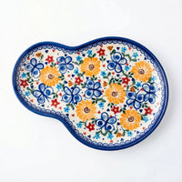 Polish Pottery Overhead Shot Butterfly Breakfast Plate