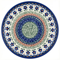 Polish Pottery Overhead Shot Aztec Flower Breakfast Plate