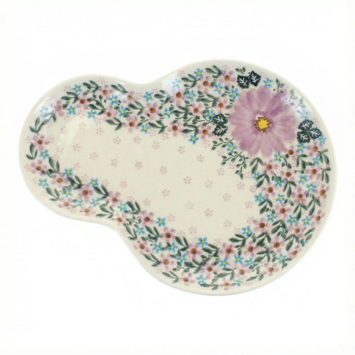 Polish Pottery Overhead Shot Lilac Garden Breakfast Plate