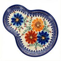 Polish Pottery Overhead Shot Autumn Burst Breakfast Plate