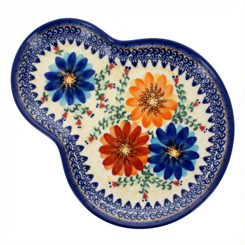 Polish Pottery Overhead Shot Autumn Burst Breakfast Plate