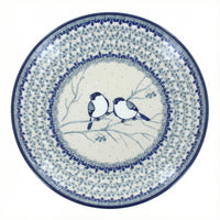 Polish Pottery Overhead Shot Bluebird Dinner Plate