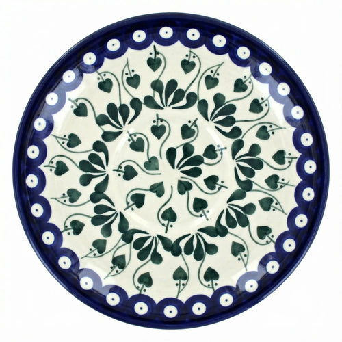 Polish Pottery Overhead Shot Alyce Gravy Boat & Plate