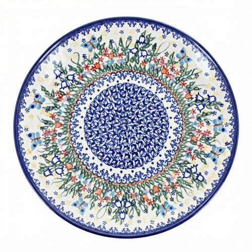 Polish Pottery Overhead Shot Garden Of Eden Cake Plate