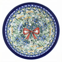 Polish Pottery Overhead Shot Day Lily Bouquet Berry Bowl & Plate