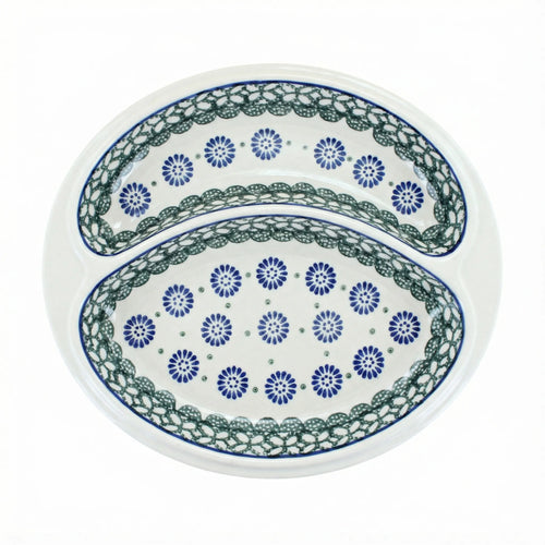 Polish Pottery Overhead Shot Maia Bratwurst Plate