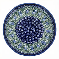 Polish Pottery Overhead Shot Seaside Swirl Torte Plate