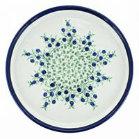 Polish Pottery Overhead Shot Porcelain Vine Torte Plate