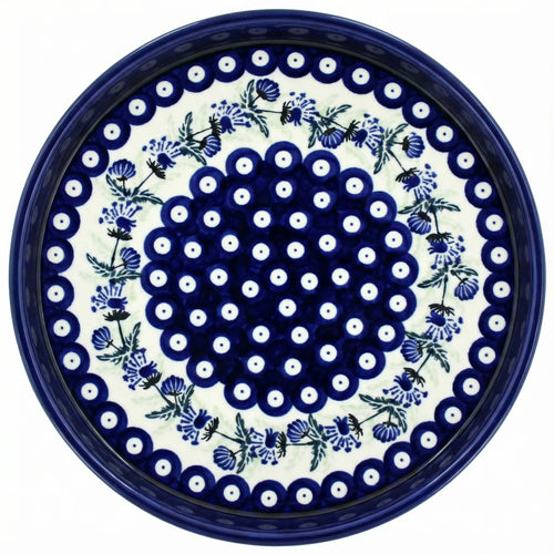 Polish Pottery Overhead Shot Sweet Annie Torte Plate