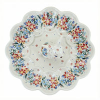 Polish Pottery Overhead Shot Tara Bunny Egg Plate