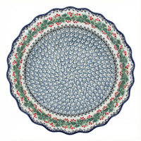 Polish Pottery Overhead Shot Noelle Pie Plate