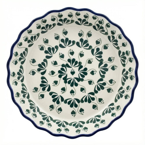 Polish Pottery Overhead Shot Alyce Pie Plate