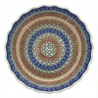 Polish Pottery Overhead Shot Athena Pie Plate