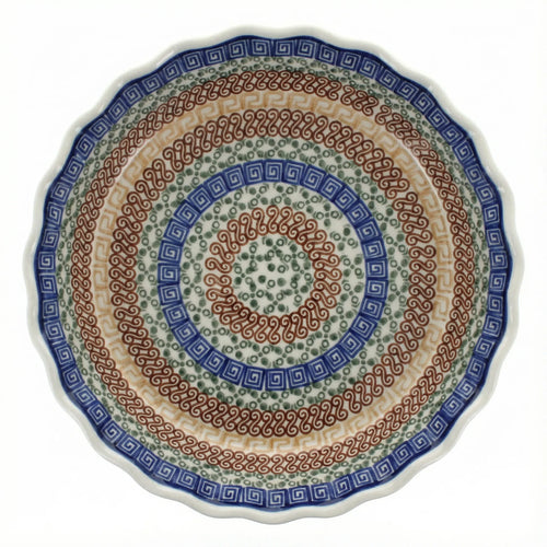 Polish Pottery Overhead Shot Athena Pie Plate