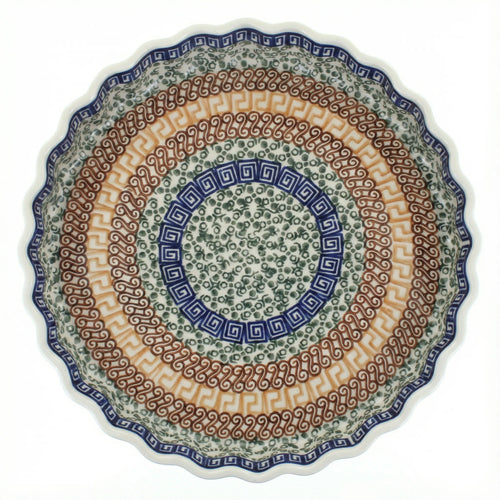 Polish Pottery Overhead Shot Athena Torte Plate