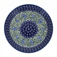 Polish Pottery Overhead Shot Seaside Swirl Pie Plate