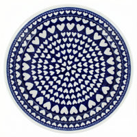 Polish Pottery Overhead Shot Valentina Pie Plate