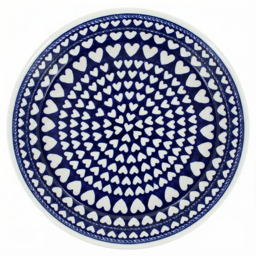 Polish Pottery Overhead Shot Valentina Pie Plate