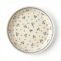 Polish Pottery Overhead Shot Country Meadow Pie Plate