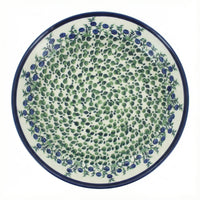 Polish Pottery Overhead Shot Porcelain Vine Pie Plate