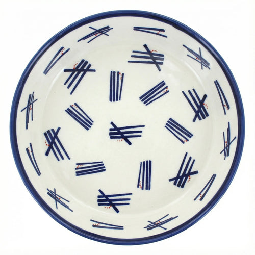 Polish Pottery Overhead Shot Zoe Pie Plate